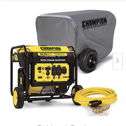 Champion 4500 Watt Generator w/cord $100