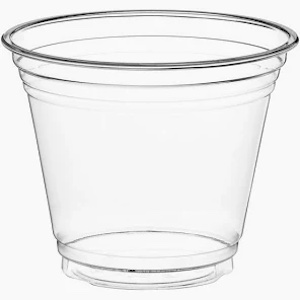 9oz clear plastic cups (50) $8