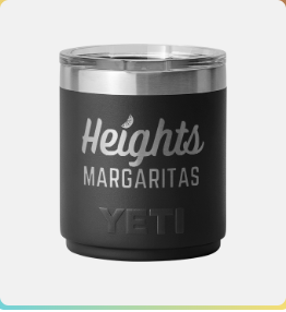 Heights Margaritas Yeti Rambler $25